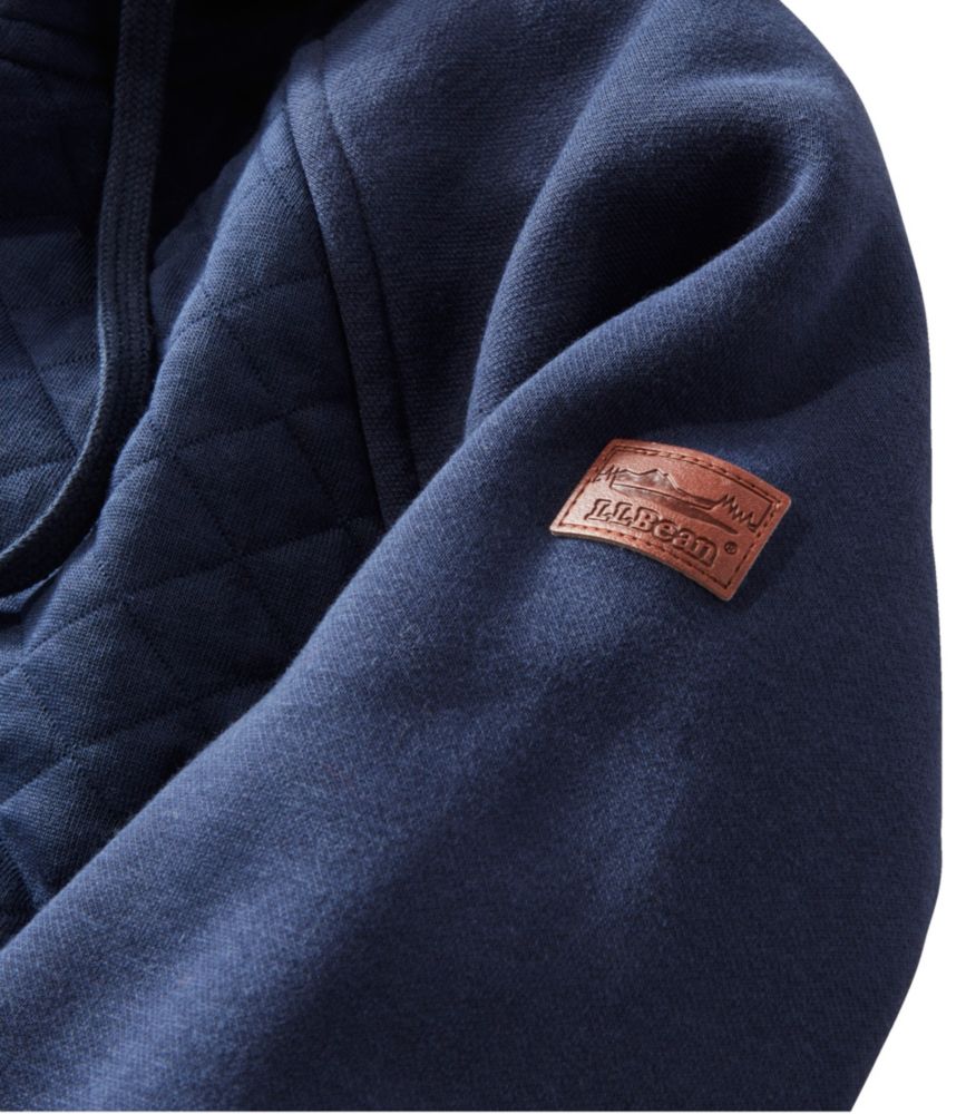 Women's Quilted Sweatshirt, Full-Zip Hooded Long Jacket, , small image number 4