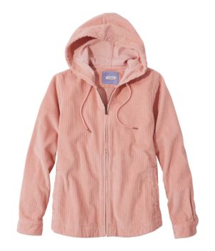 Women's Comfort Corduroy Relaxed Shirt, Zip Hoodie