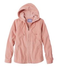 Women's Comfort Corduroy Relaxed Shirt, Zip Hoodie