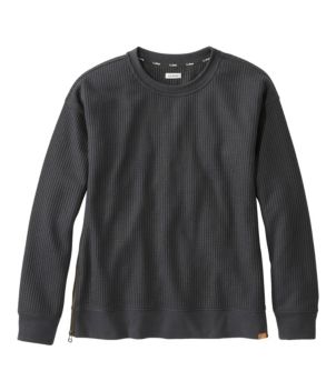 Women's Birchwood Brushed Waffle Top, Crewneck