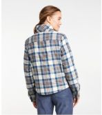 Women's Scotch Plaid Shirt, Sherpa-Lined Mockneck Jacket
