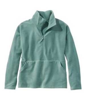 Women's Soft Stretch Corduroy Pullover, Half-Zip