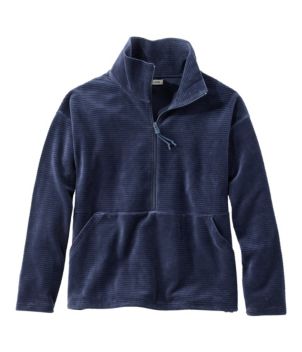 Women's Soft Stretch Corduroy Pullover, Half-Zip