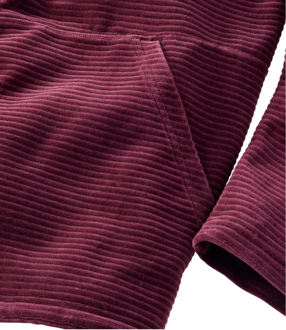 Soft Stretch Ribbed Half-Zip Pullover