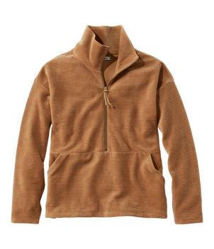 Women's Soft Stretch Corduroy Pullover, Half-Zip