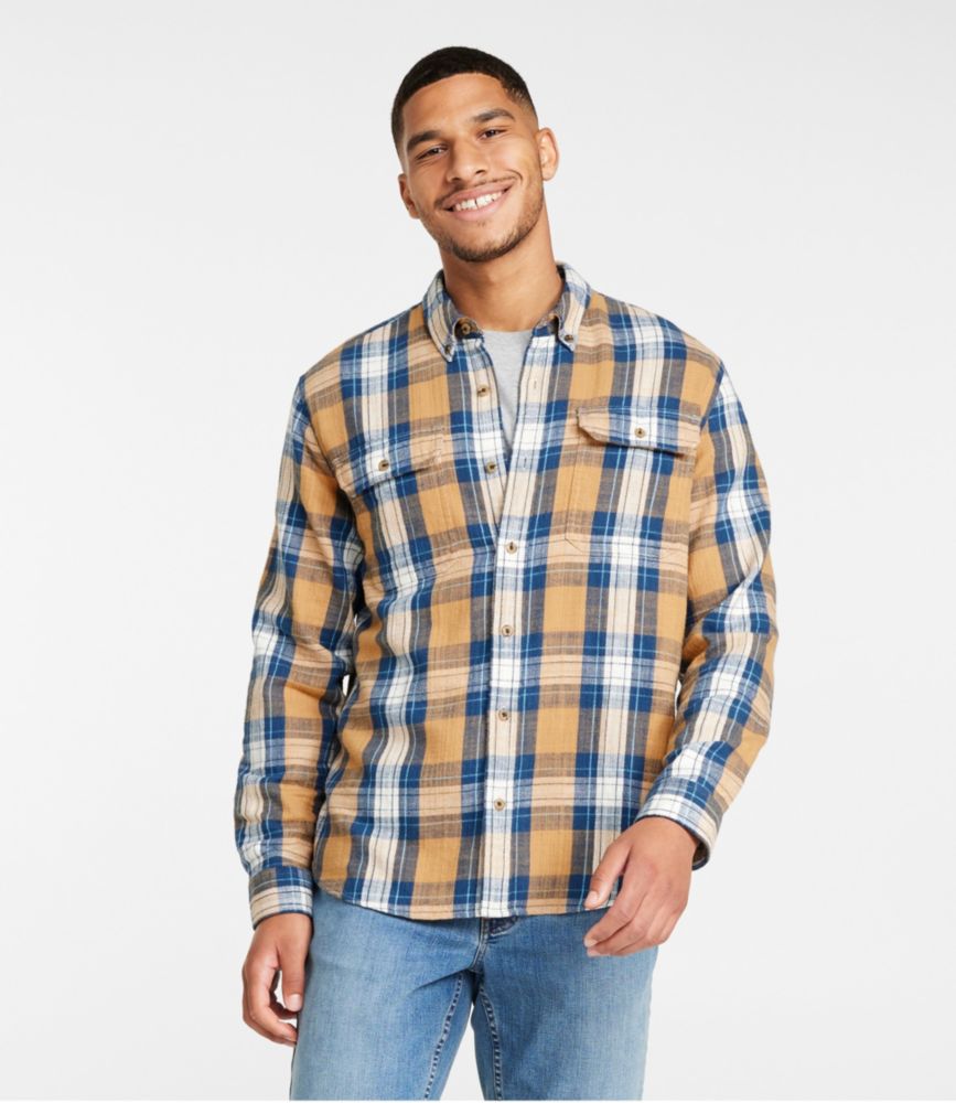 Men's 1912 Field Flannel Shirt, Slightly Fitted Untucked Fit, Plaid, Classic Navy, small image number 2