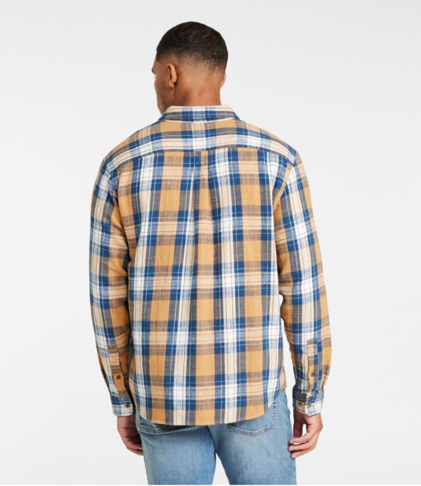 Men's 1912 Field Flannel Shirt, Slightly Fitted Untucked Fit, Plaid, Classic Navy, small image number 3