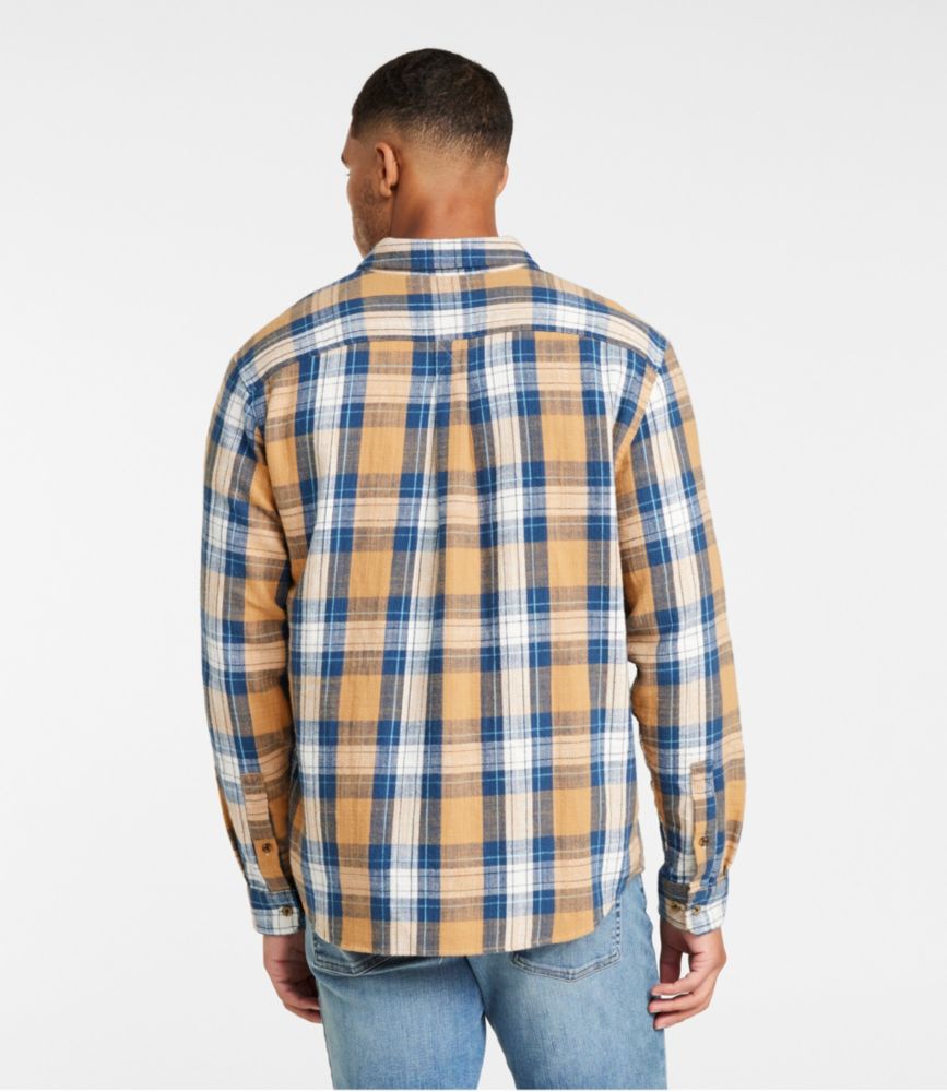 Men's 1912 Field Flannel Shirt, Slightly Fitted Untucked Fit, Plaid, Barley, small image number 3