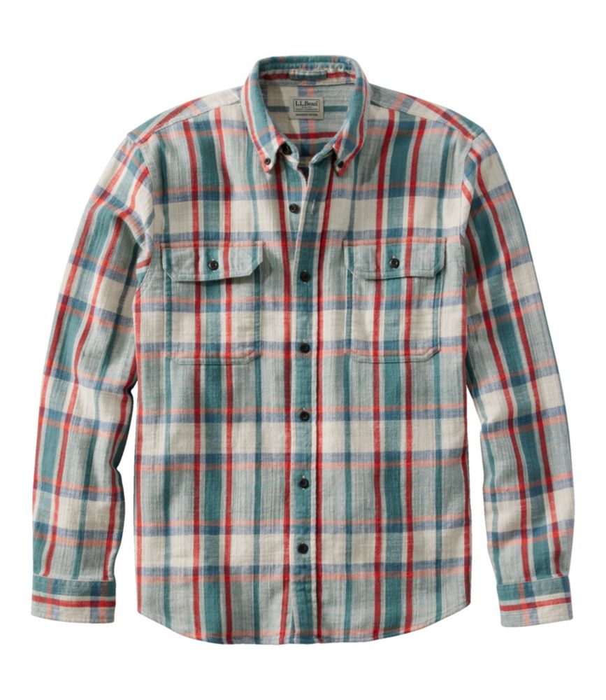 Men's 1912 Field Flannel Shirt, Slightly Fitted Untucked Fit, Plaid, Silver Birch, small image number 1