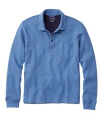 Men's Premium Double L Polo, Long-Sleeve Without Pocket