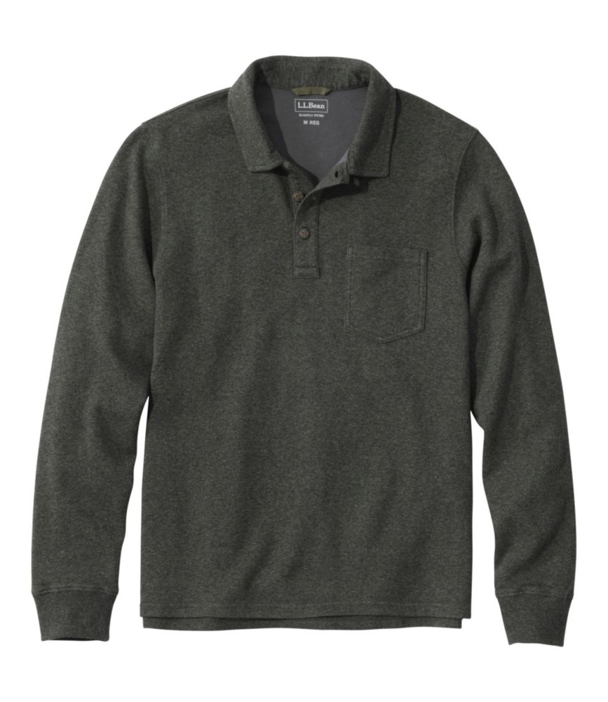 Ll bean men's long sleeve polo shirts best sale