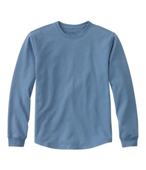 Hollister Men T-Shirt Long Sleeves Casual Blue Cotton Blend Pullover size S