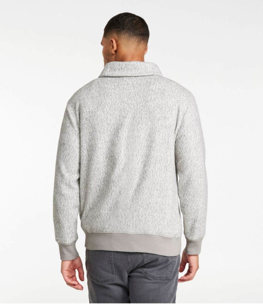 Men's Heritage Marled Fleece Pullover Sweater, Gray Heather, small image number 3