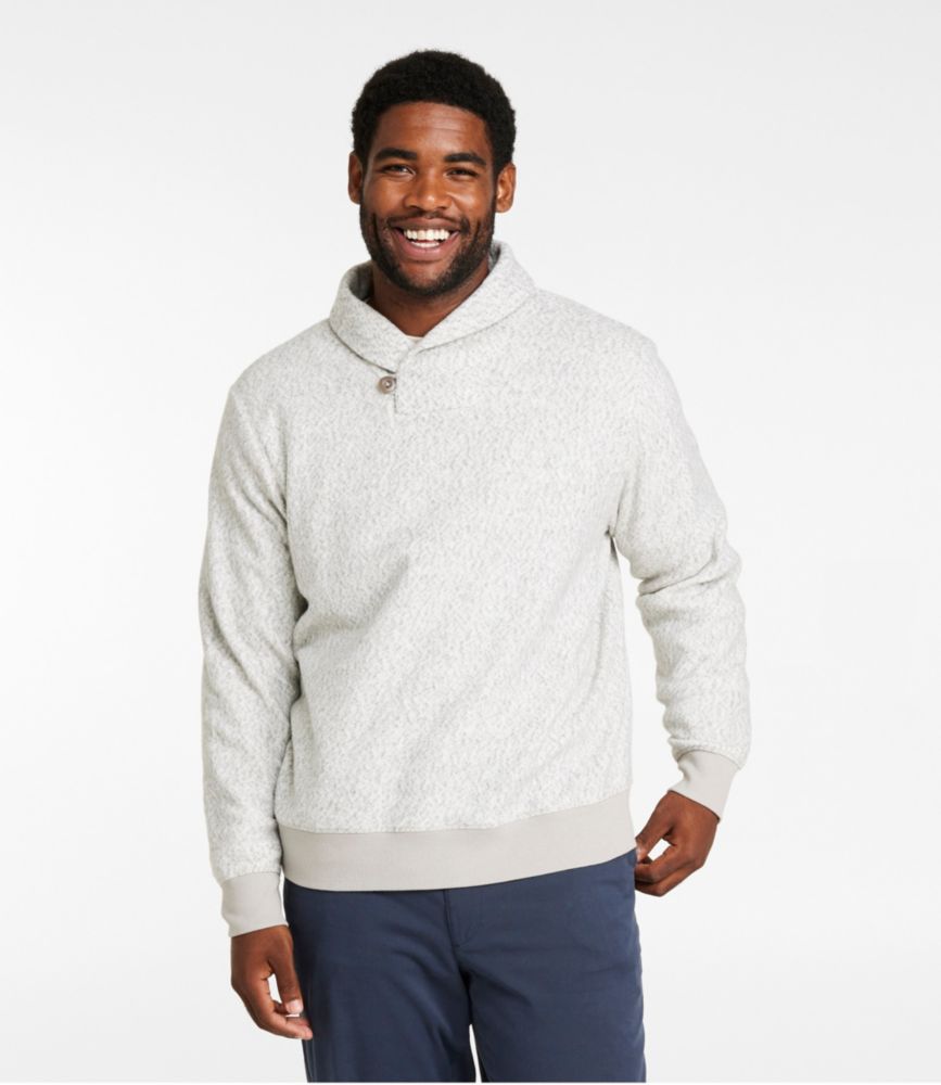 Men's Heritage Marled Fleece Pullover Sweater, Gray Heather, small image number 4