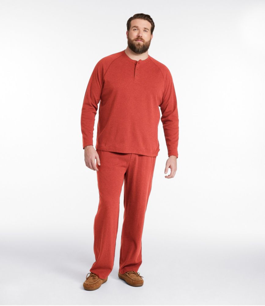 Men's Bean's Cotton Knit Pajamas, Henley PJ Set