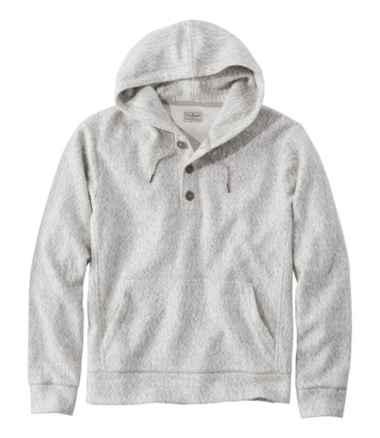Men's Heritage Marled Fleece Henley Hoodie