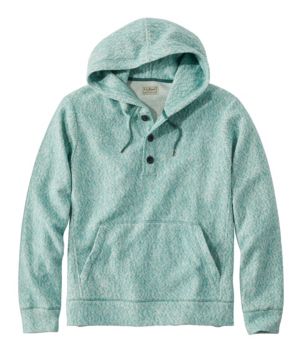 Men's Heritage Marled Fleece Henley Hoodie