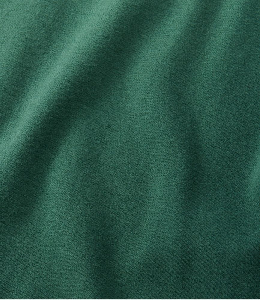 Men's Bean's Cotton Knit Pajamas, Button-Front PJ Set, Deep Green, small image number 6