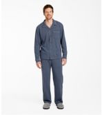 Men's Bean's Cotton Knit Pajamas, Button-Front PJ Set