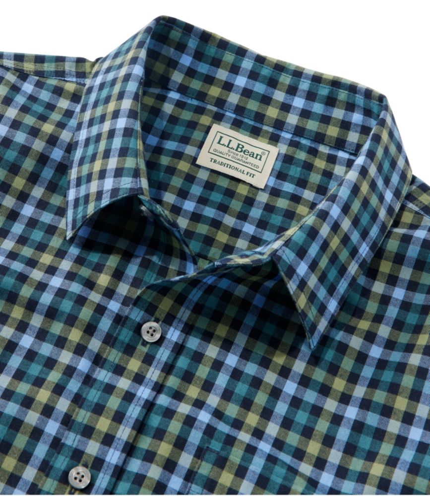 Men's Wrinkle-Free Ultrasoft Brushed Cotton Shirt, Long-Sleeve, Traditional Untucked Fit, Muted Purple, small image number 6