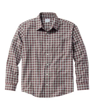 Men's Wrinkle-Free Ultrasoft Brushed Cotton Shirt, Long-Sleeve, Traditional Untucked Fit