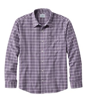 Men's Wrinkle-Free Ultrasoft Brushed Cotton Shirt, Long-Sleeve, Traditional Untucked Fit