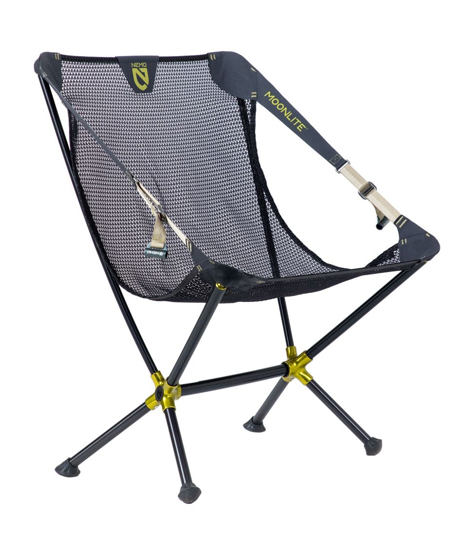 Basics Mesh Folding Outdoor Camping Chair With Bag - 34 x 20 x 36  Inches, Blue