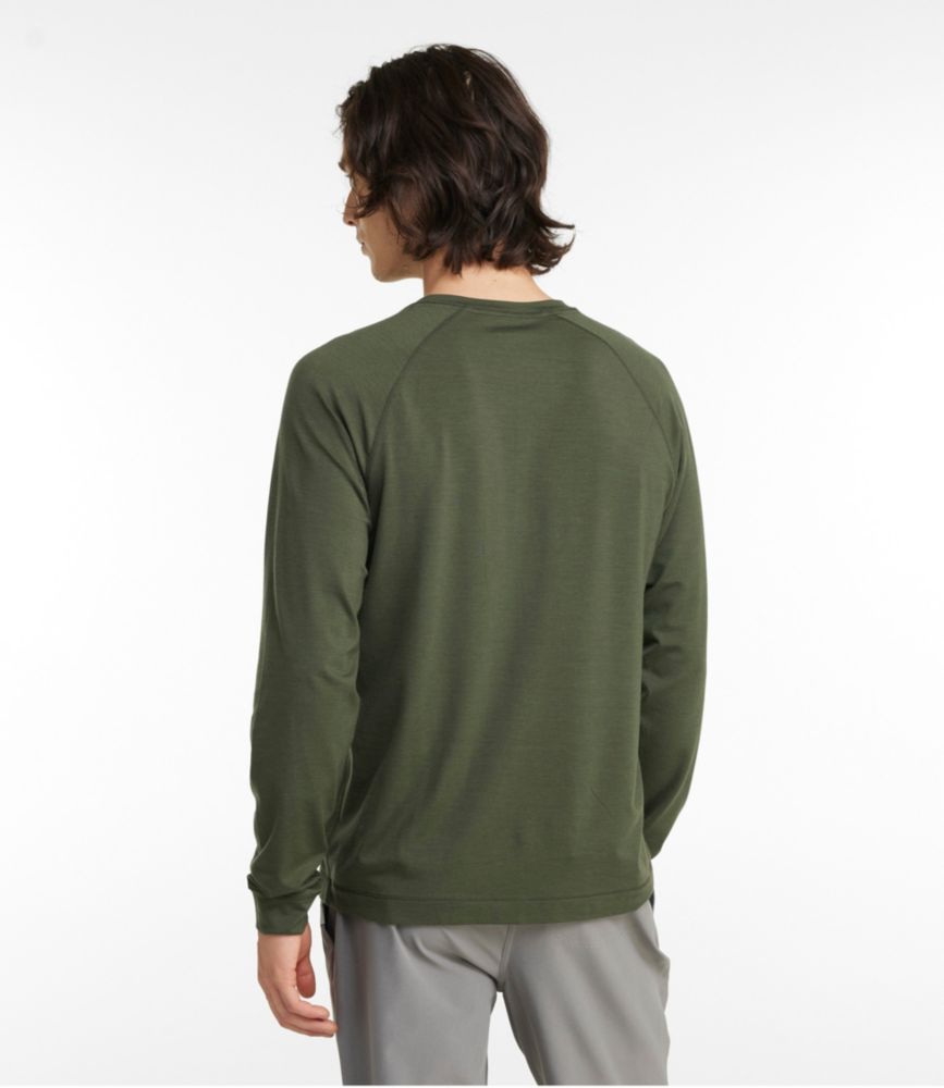 Men's Encompass Merino Wool-Blend Henley, Mallard Teal, small image number 3