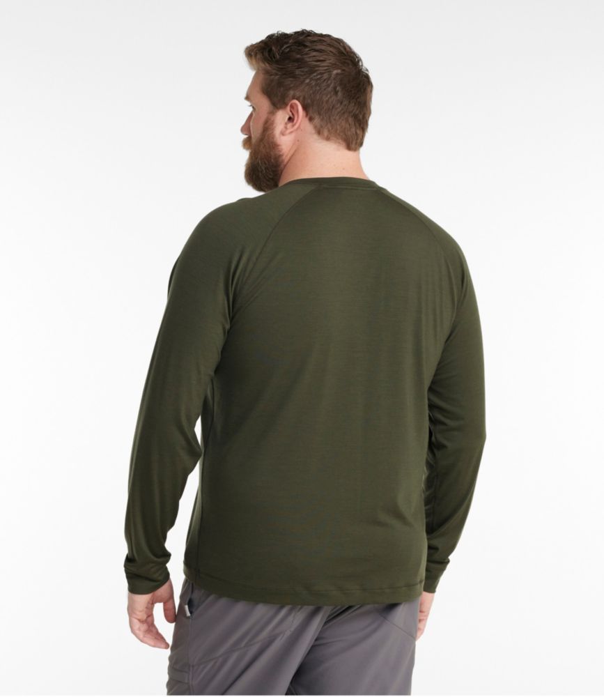 Men's Encompass Merino Wool-Blend Henley, Forest Shade, small image number 5