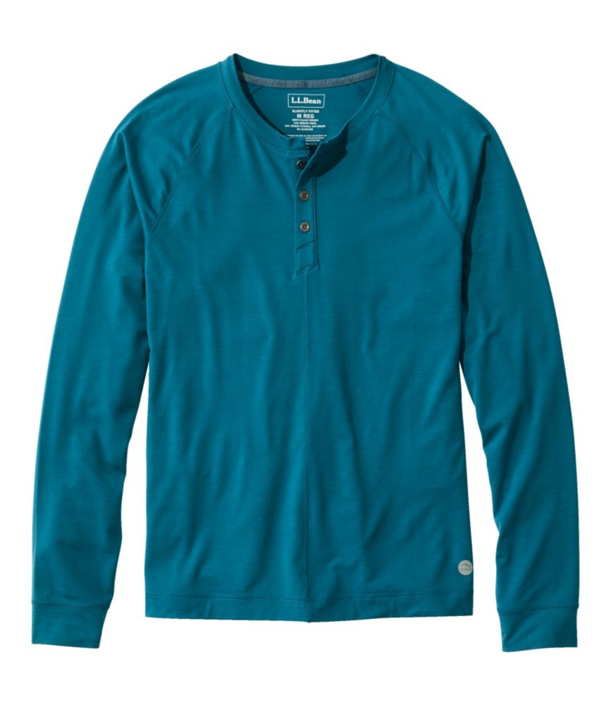 Men's Encompass Merino Wool-Blend Henley, Mallard Teal, small image number 1