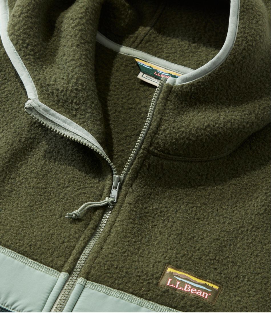 Men's L.L.Bean Sweater Fleece Sherpa Hybrid, Full-Zip Hoodie ...