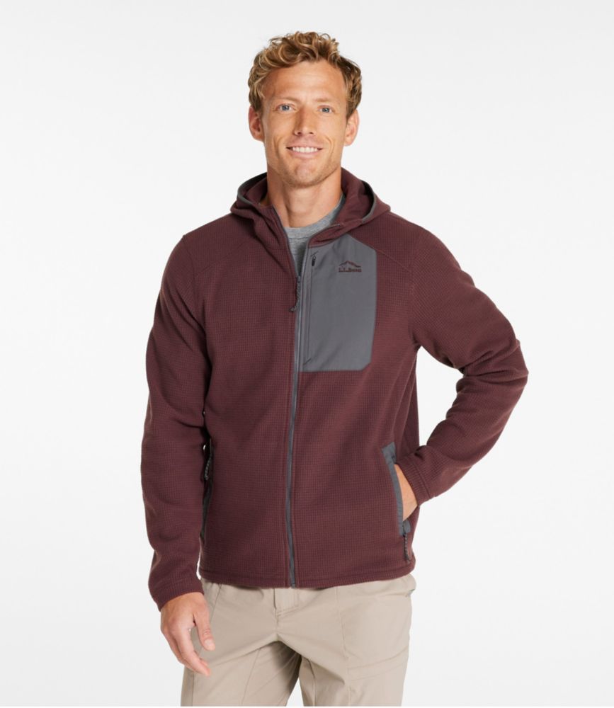 Men's Pathfinder Performance Fleece Jacket, Full-Zip Hoodie, Iron Blue, small image number 2