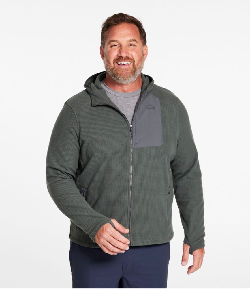 Men's Pathfinder Performance Fleece Jacket, Full-Zip Hoodie, Iron Blue, small image number 4