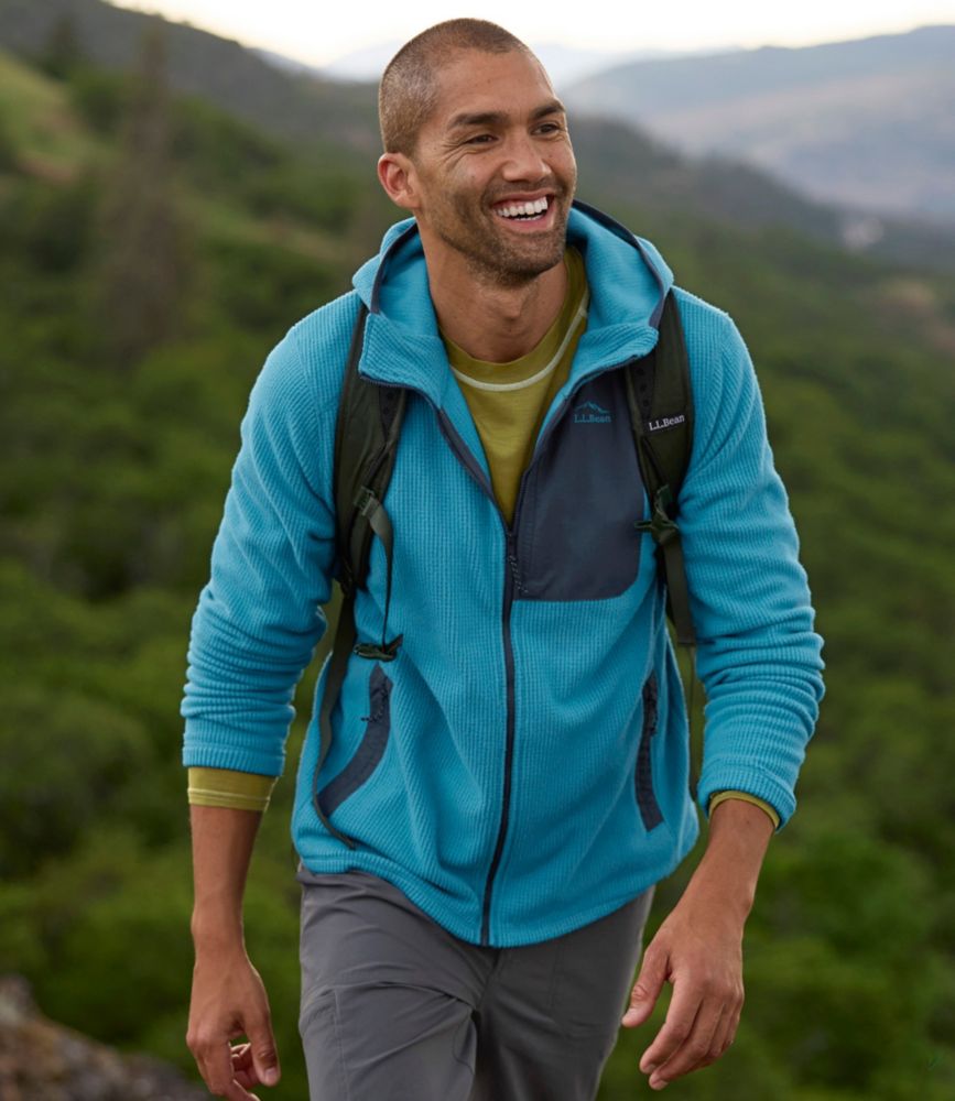 Men's Pathfinder Performance Fleece Jacket, Full-Zip Hoodie, Iron Blue, small image number 6