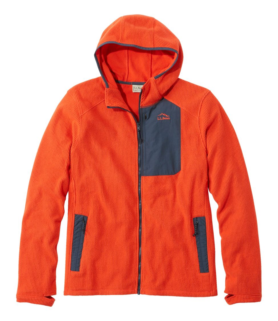 Mens Orange Fleece Hoodies & Pullovers.