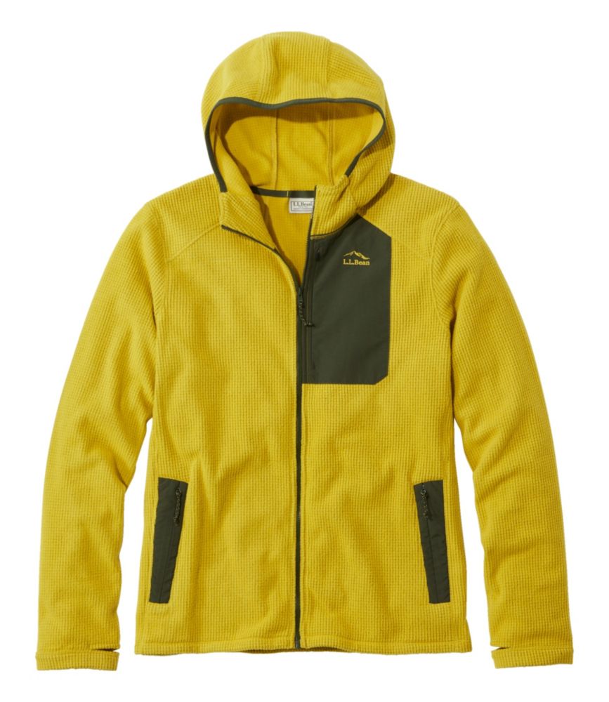 Men's Pathfinder Performance Fleece Jacket, Full-Zip Hoodie, Chartreuse, small image number 1