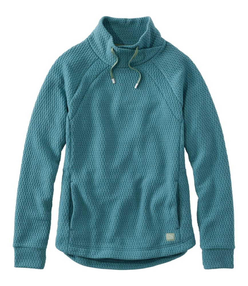 Women's Ridgeknit Crossneck Pullover, Storm Teal/Faded Sage, small image number 1