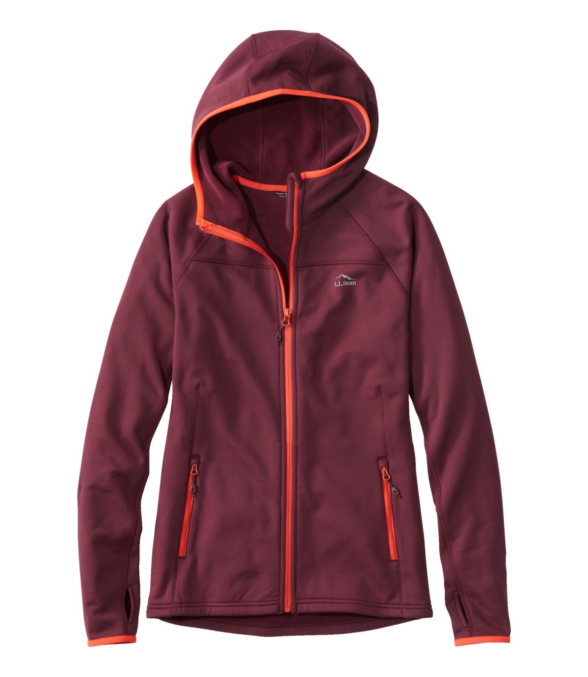 Women's PrimaLoft ThermaStretch Fleece Jacket, Hooded Full-Zip