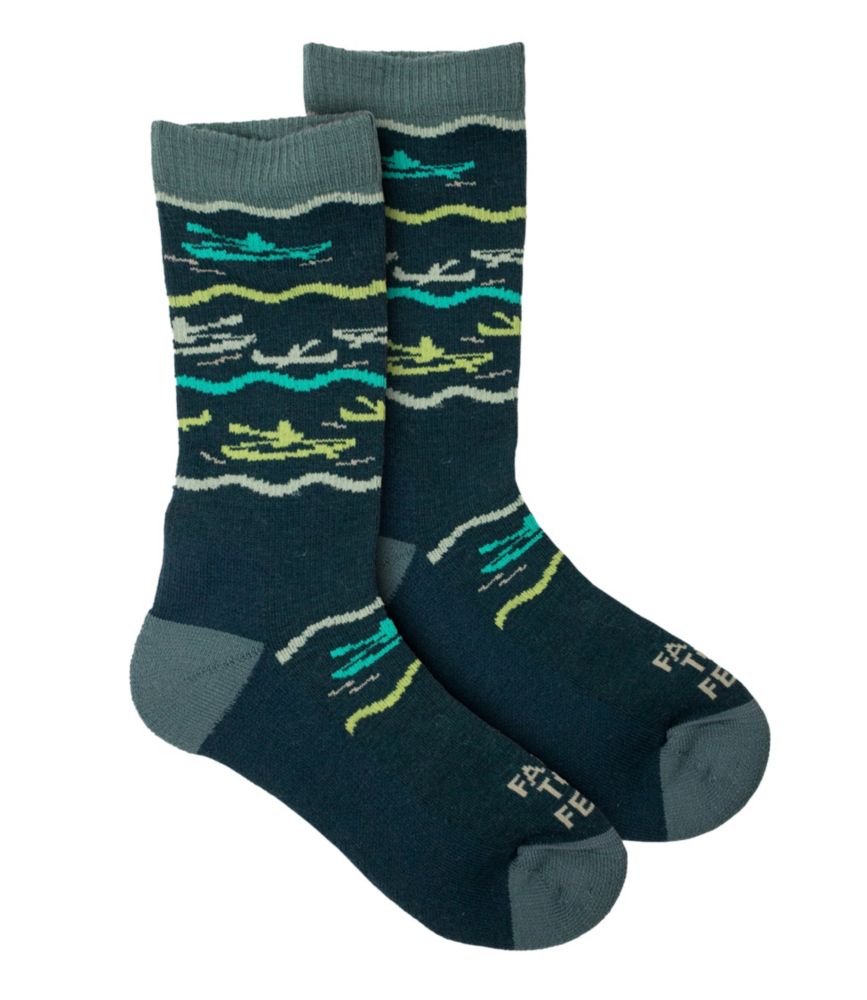 Kids' Farm to Feet Charlotte Crew Socks, Wool Blend/Nylon