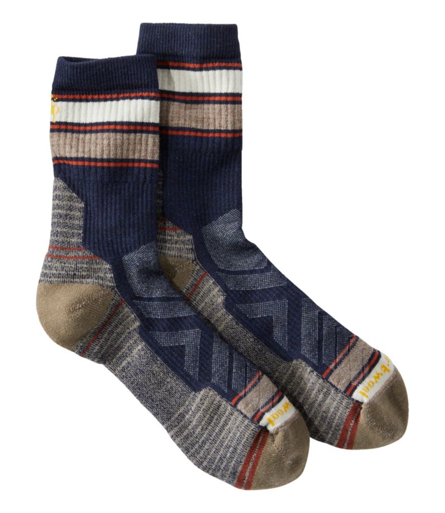 Smartwool Hike Mid Crew Socks (Navy/Grey)