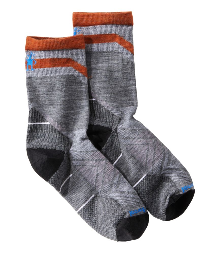 Men's Smartwool Run Zero Cushion Mid Crew Sock Socks at L.L.Bean