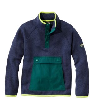 Kids' L.L.Bean Sweater Fleece, Half-Snap