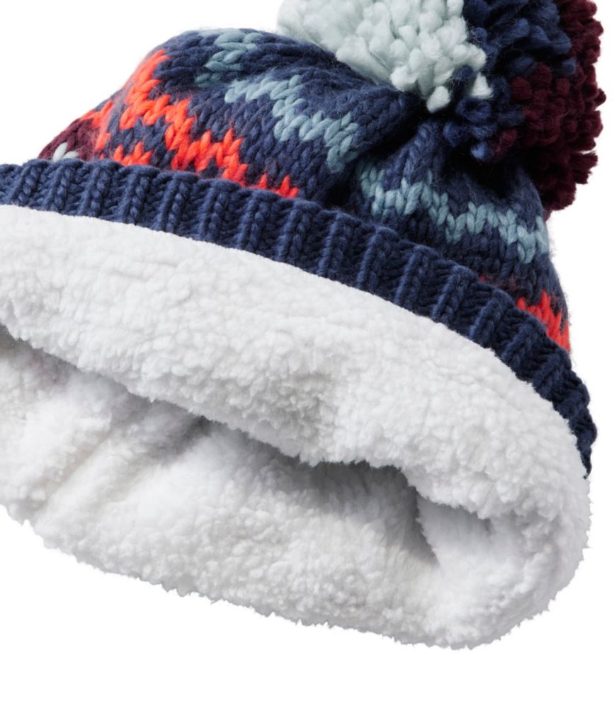 Toddlers' L.L.Bean Chunky Yarn Hat, Lavender Ice, small image number 2