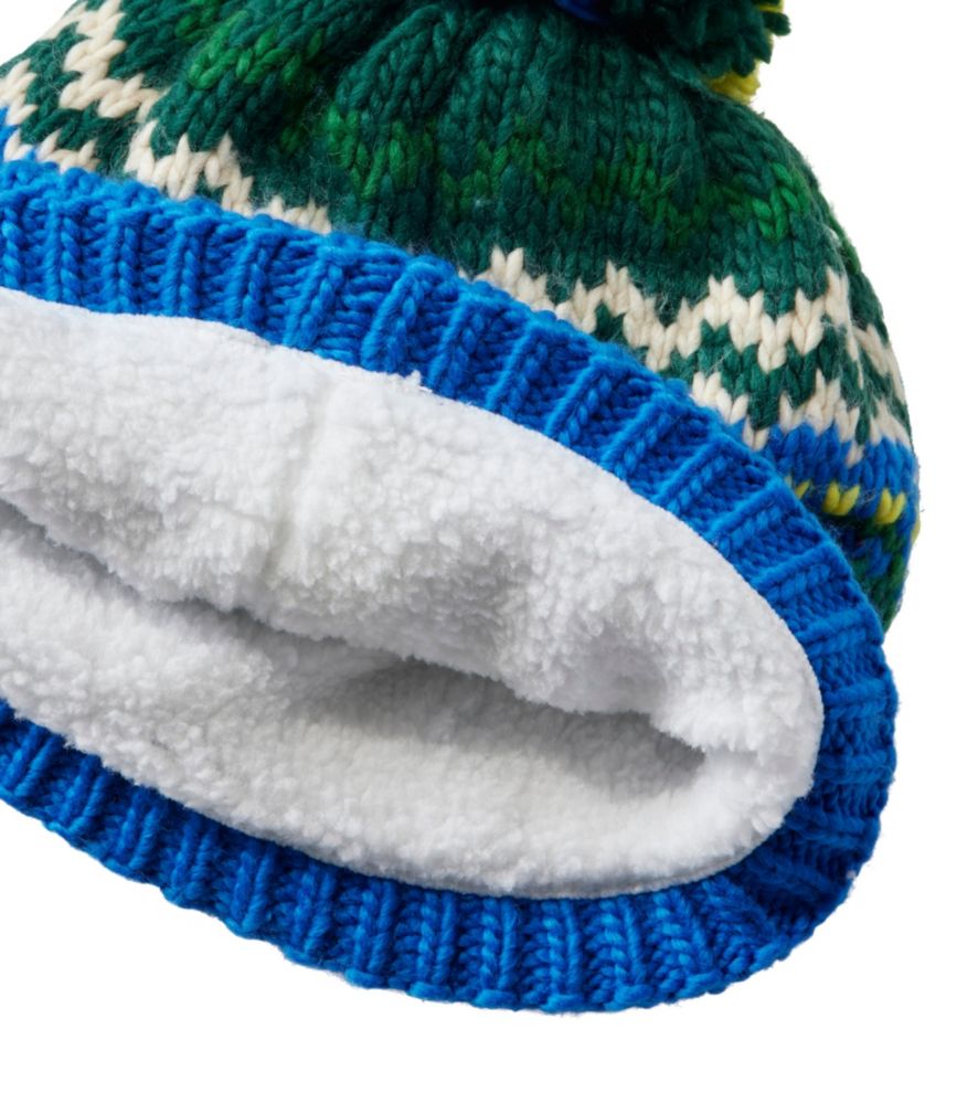 Kids' L.L.Bean Chunky Yarn Hat, Cobalt Sea, small image number 2