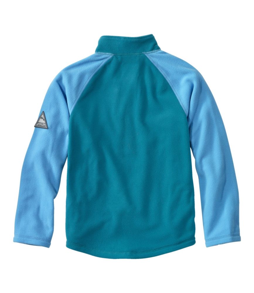 Kids' Fitness Fleece, Quarter-Zip, Carbon Navy/Cadet Blue, small image number 4