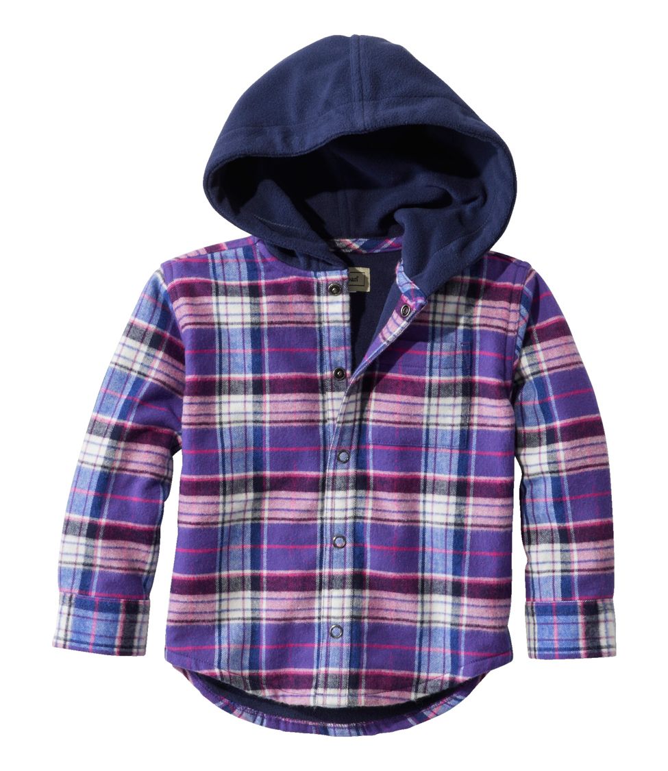 Hooded insulated 2024 flannel shirt