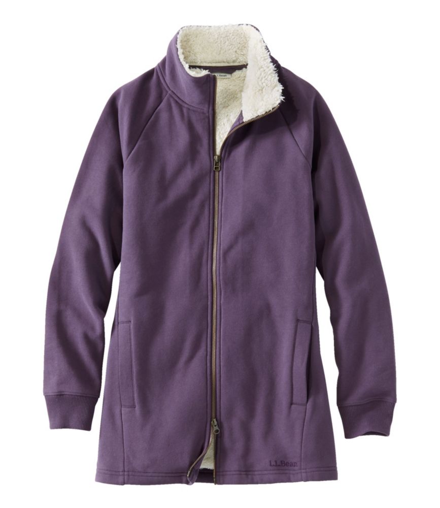 Women's L.L.Bean 1912 Sweatshirt, Sherpa-Lined Full-Zip Tunic