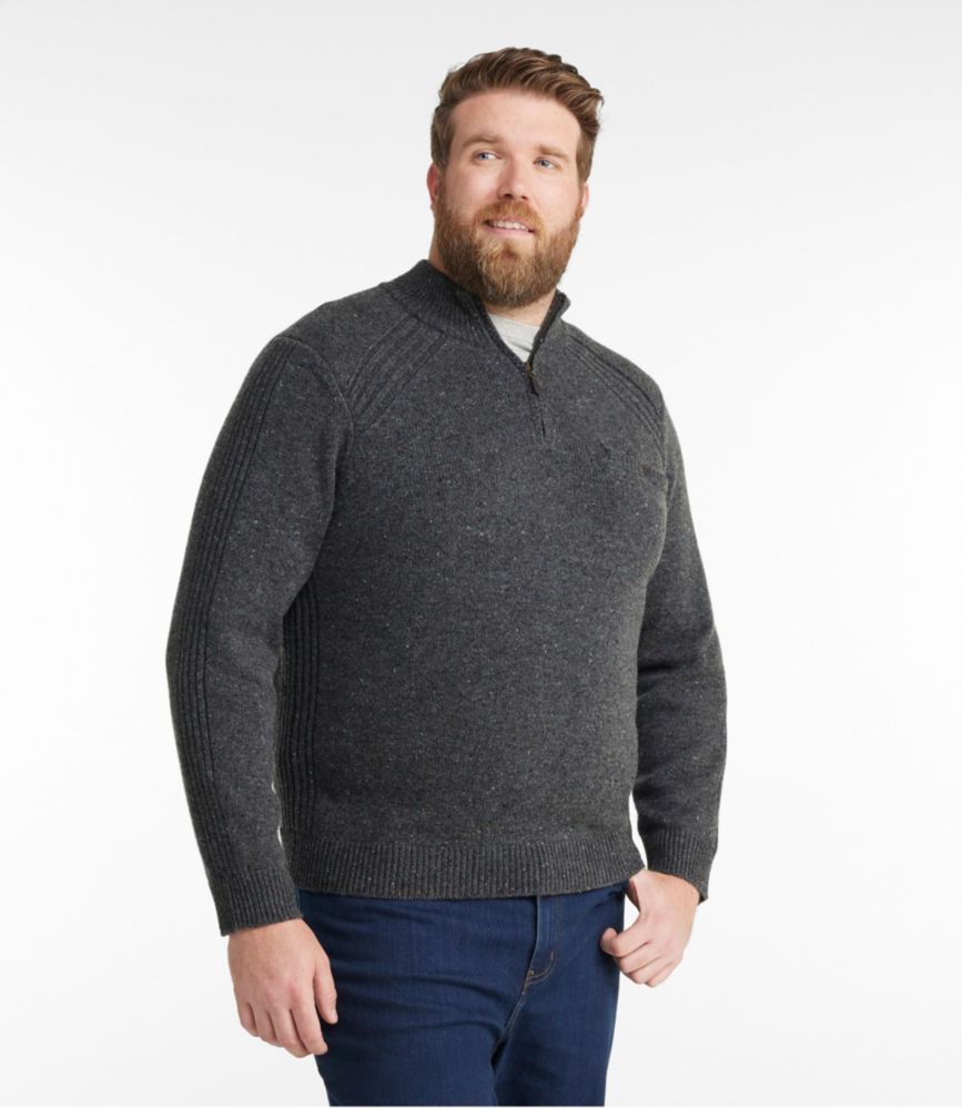 Men's Rangeley Merino Sweater, Quarter-Zip, Deep Port, small image number 4