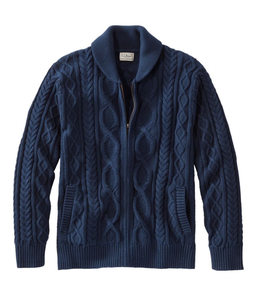 Blue fisherman sweater hotsell