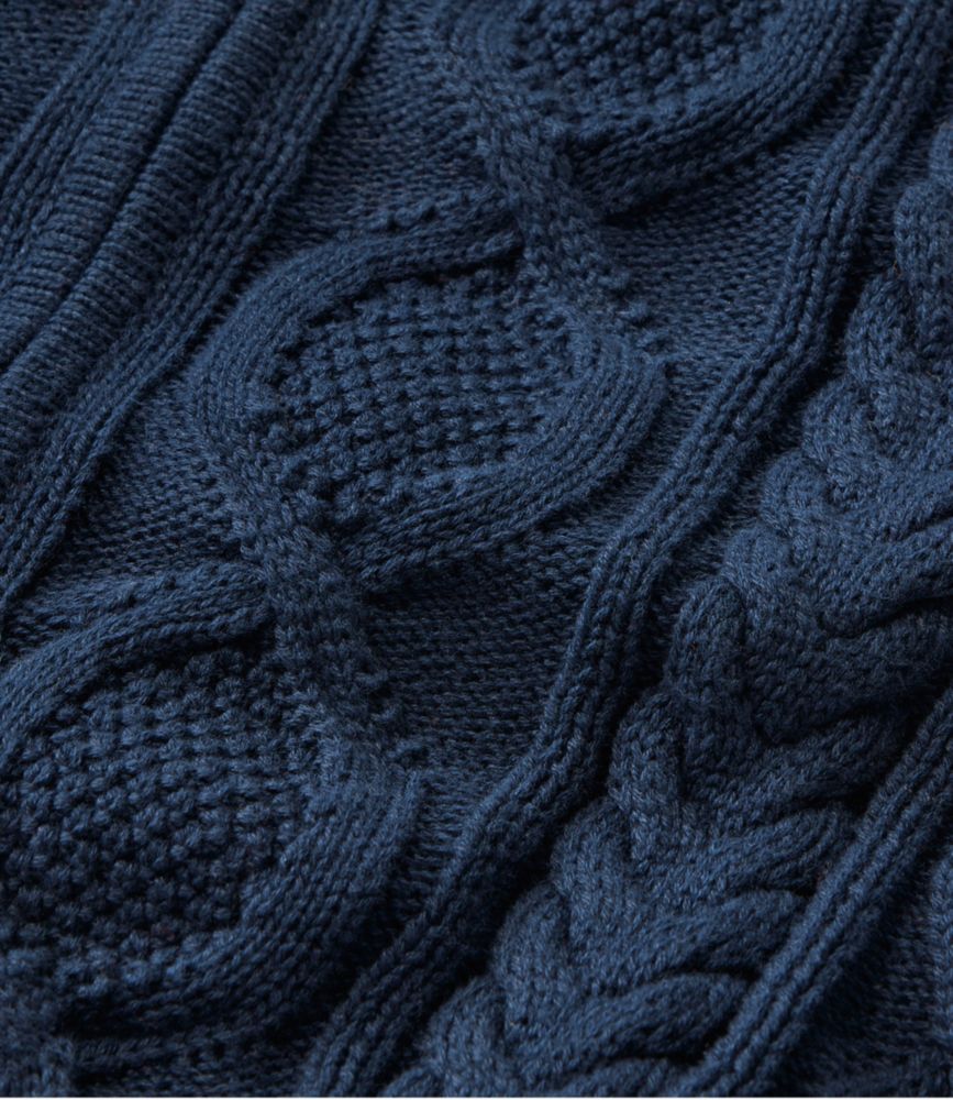 Men's Bean's Heritage Soft Cotton Fisherman Sweater, Full-Zip